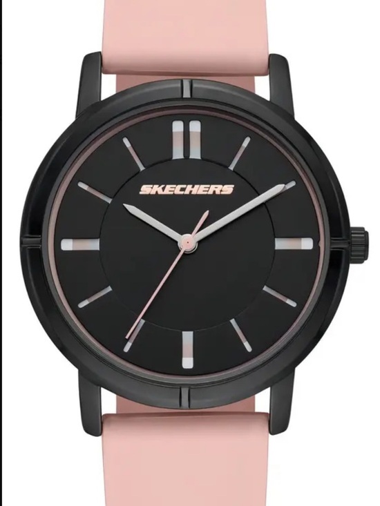 Sport Skechers Black Dial with Blush Pink Strap Women\'s Watch